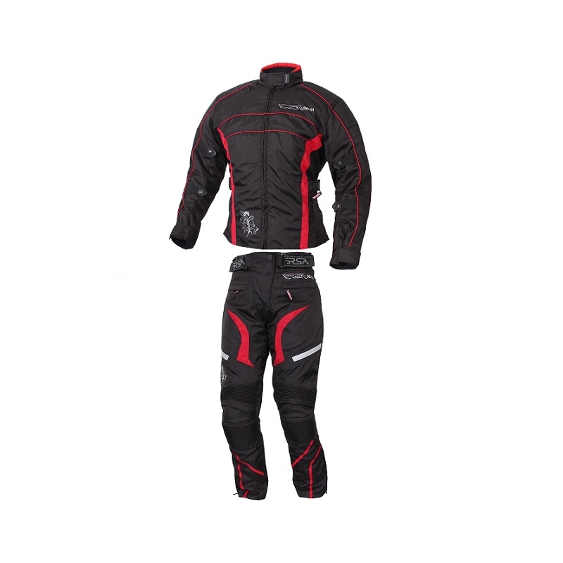 Combinaison moto femme RSA SW-01 rouge - 2 pièces soldes