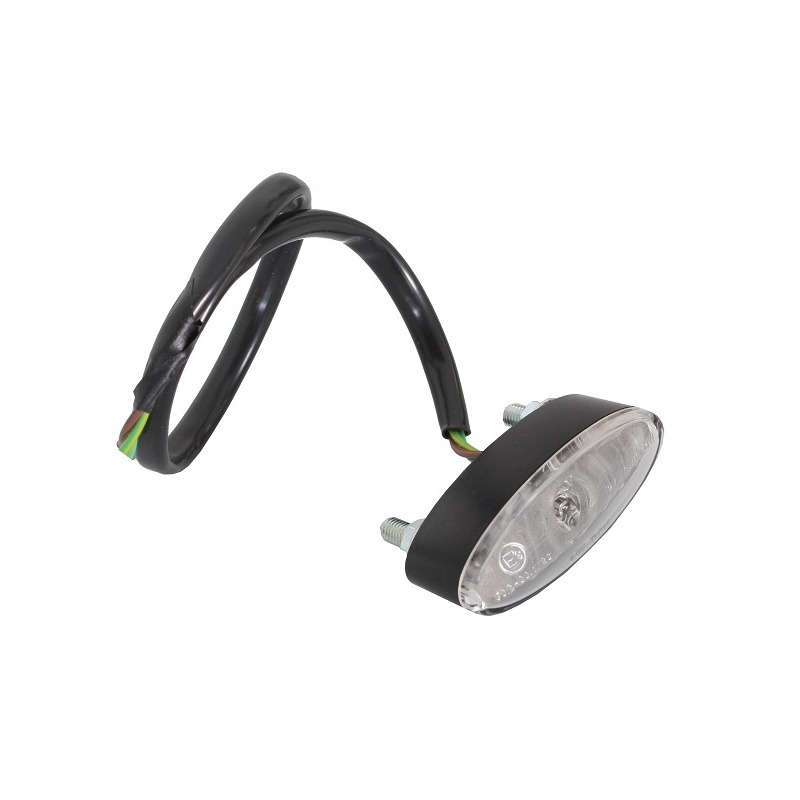 Feu arrière universel à LED mini ovale blanc