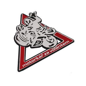 Sticker 3D Motocycliste au volant