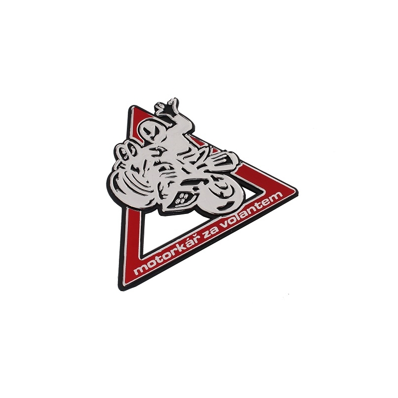 Sticker 3D Motocycliste au volant