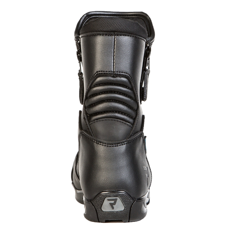 Bottes de moto noires Rebelhorn Rio