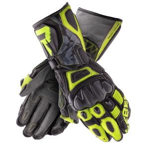 Gants de moto Rebelhorn Rebel noir-camo-jaune fluo soldes