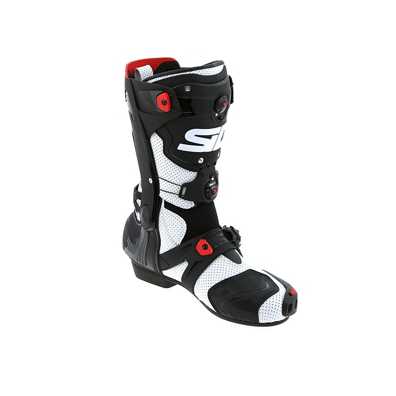Bottes de moto SIDI REX Air blanc-noir soldes
