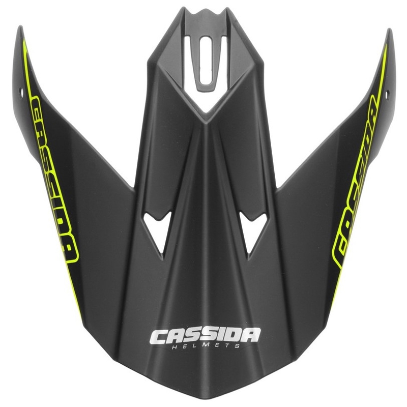 Cassida Libor Podmol noir-gris-jaune fluo visière pour casque enfant