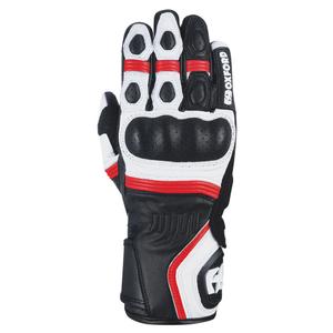 Gants moto Oxford RP-5 2.0 blanc-noir-rouge
