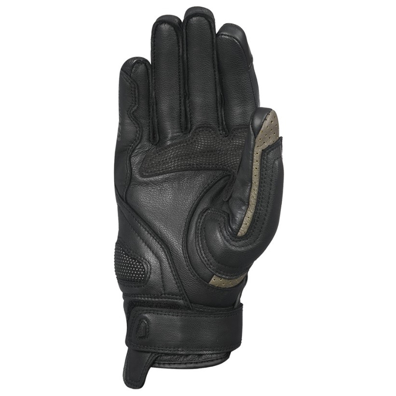 Gants de moto Oxford Hawker marron-noir soldes