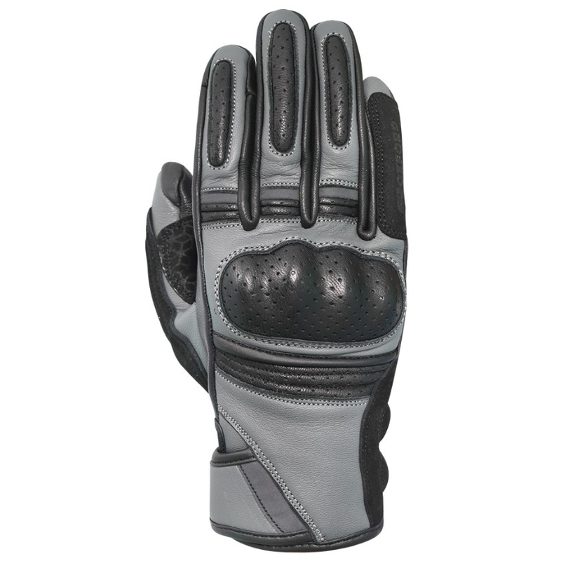 Gants de moto Oxford Ontario gris-noir