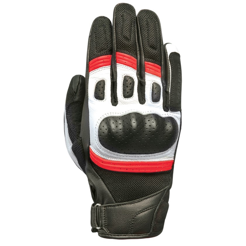 Gants de moto Oxford RP-6S noir-rouge-blanc