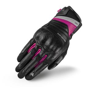 Gants moto femme Shima Rush noir-fuchsia