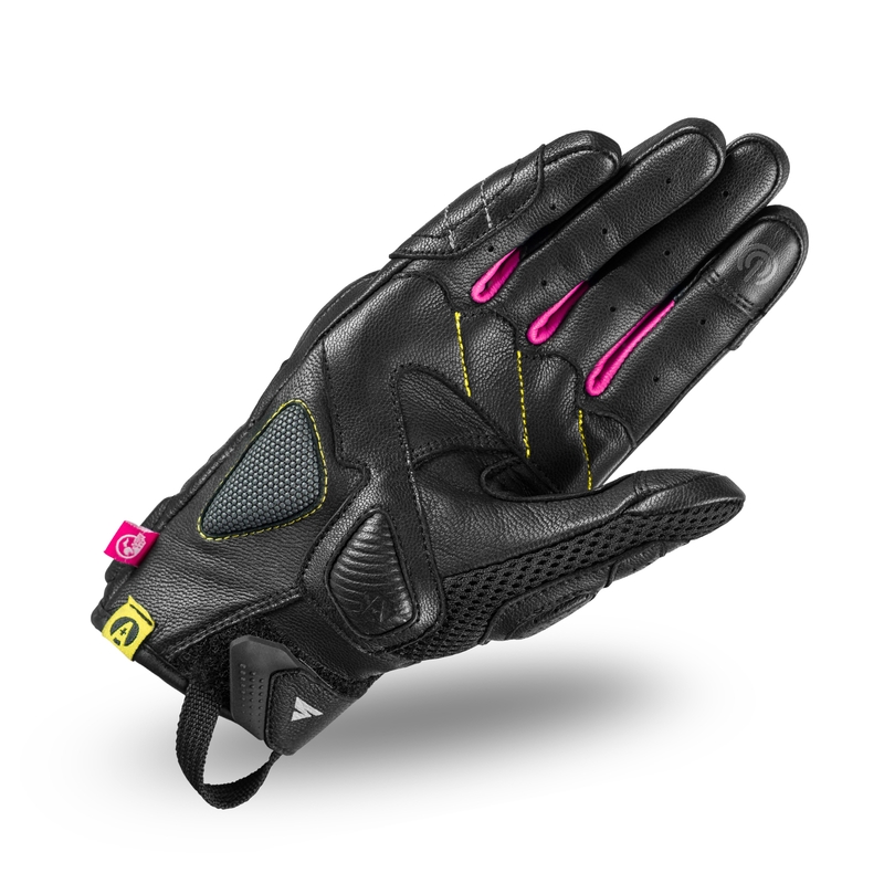 Gants moto femme Shima Rush noir-fuchsia