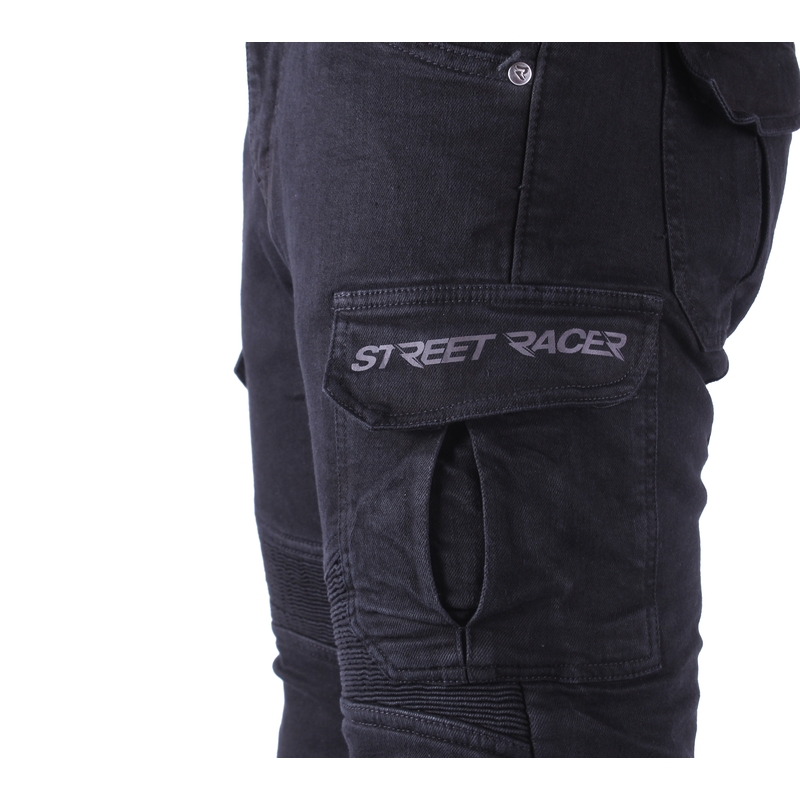 Jean moto Street Racer Cargo CE noir