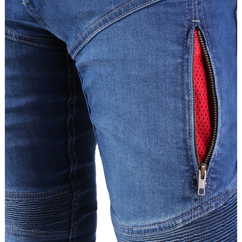 Street Racer Basic II CE Bleu Jean moto court