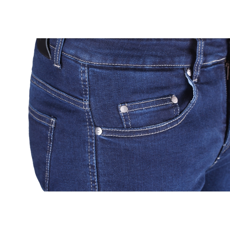 RSA Route CE Blue Cropped Motorcycle Jeans