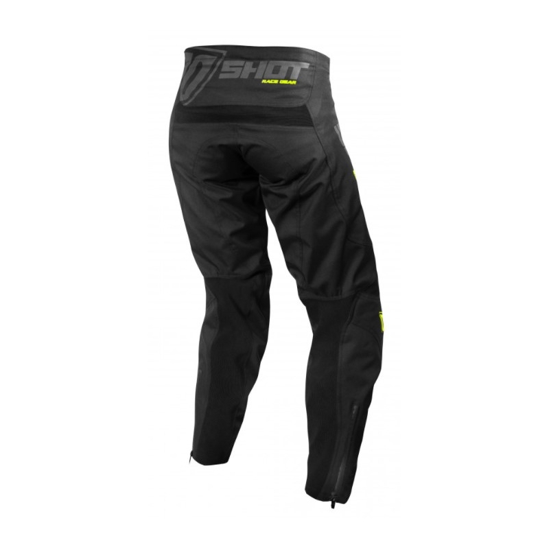 Pantalon motocross Shot Climatic noir-jaune fluo soldes