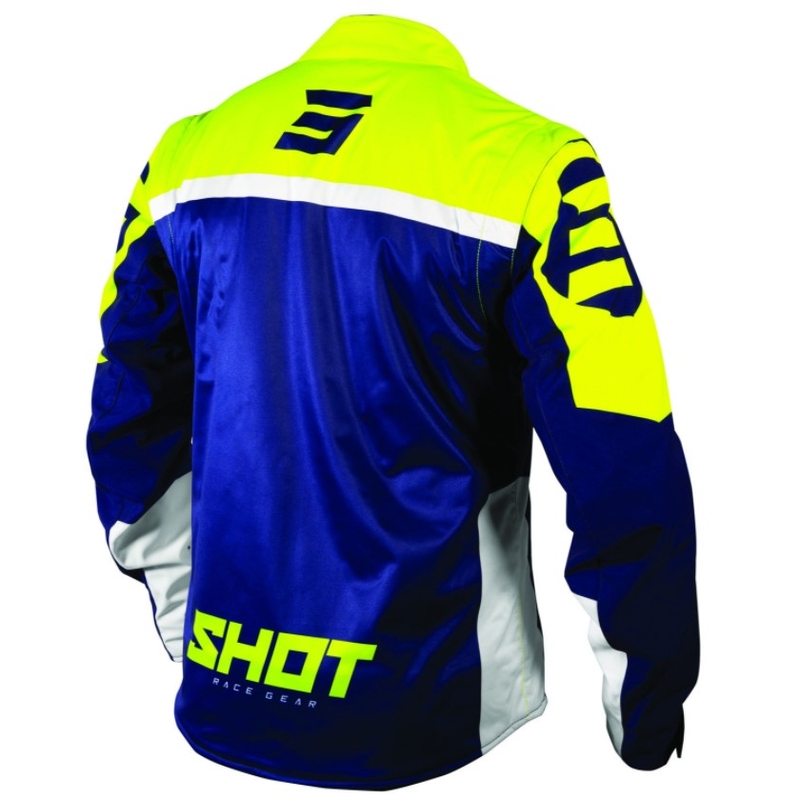 Softshellová bunda Shot Lite modro-bílo-fluo žlutá výprodej