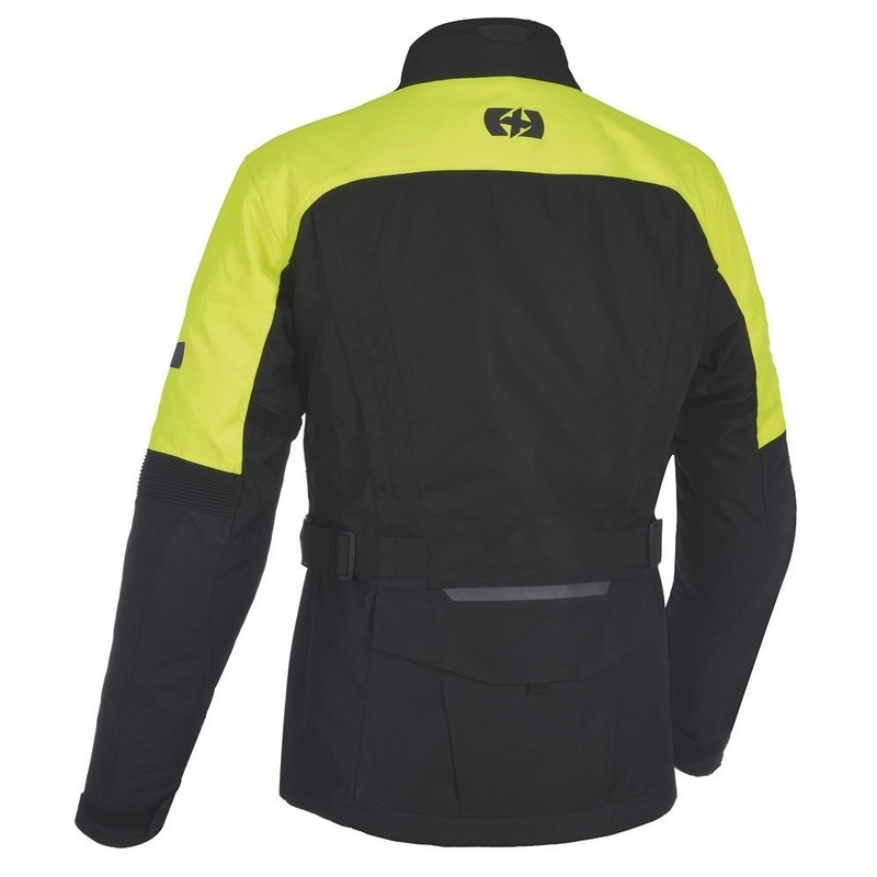 Veste de moto Oxford Advanced Continental noir-jaune fluo