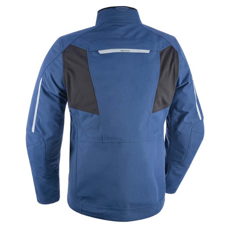 Veste moto Oxford Advanced Hinterland bleu-noir soldes