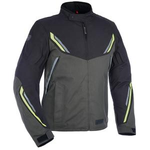 Veste de moto Oxford Advanced Hinterland noir-gris-jaune fluo