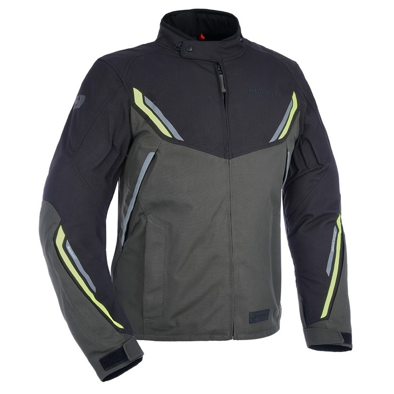 Veste de moto Oxford Advanced Hinterland noir-gris-jaune fluo