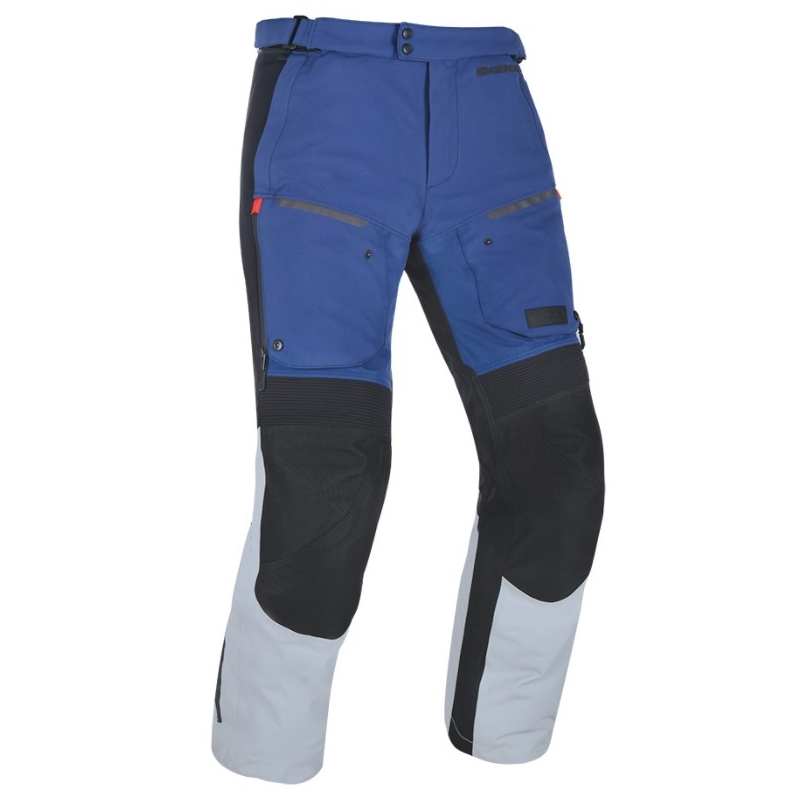 Pantalon de moto Oxford Advanced Mondial gris, noir et bleu soldes