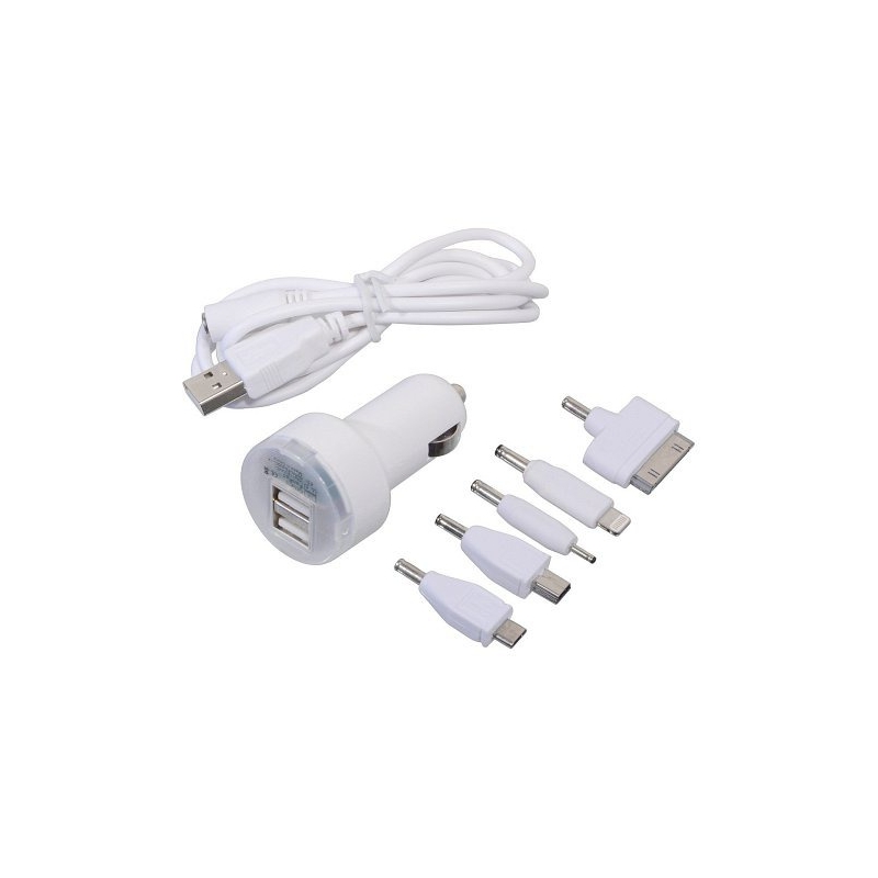 Chargeur de téléphone 12V 2,1A (iPhone 4/5/6, micro USB, Nokia)