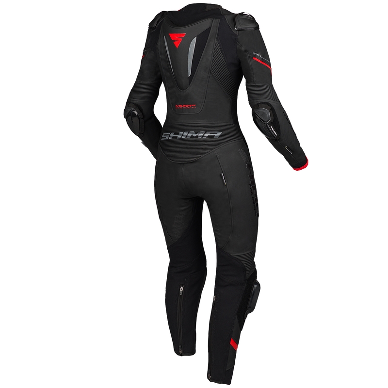 Combinaison une pièce pour femme Shima Miura RS noir et rouge