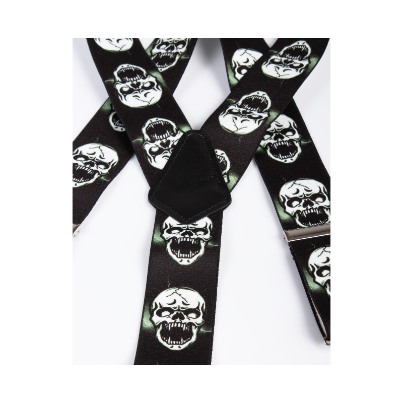 Bretelles avec motif tête de mort 12