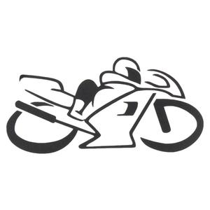 Autocollant silhouette Vélo noir