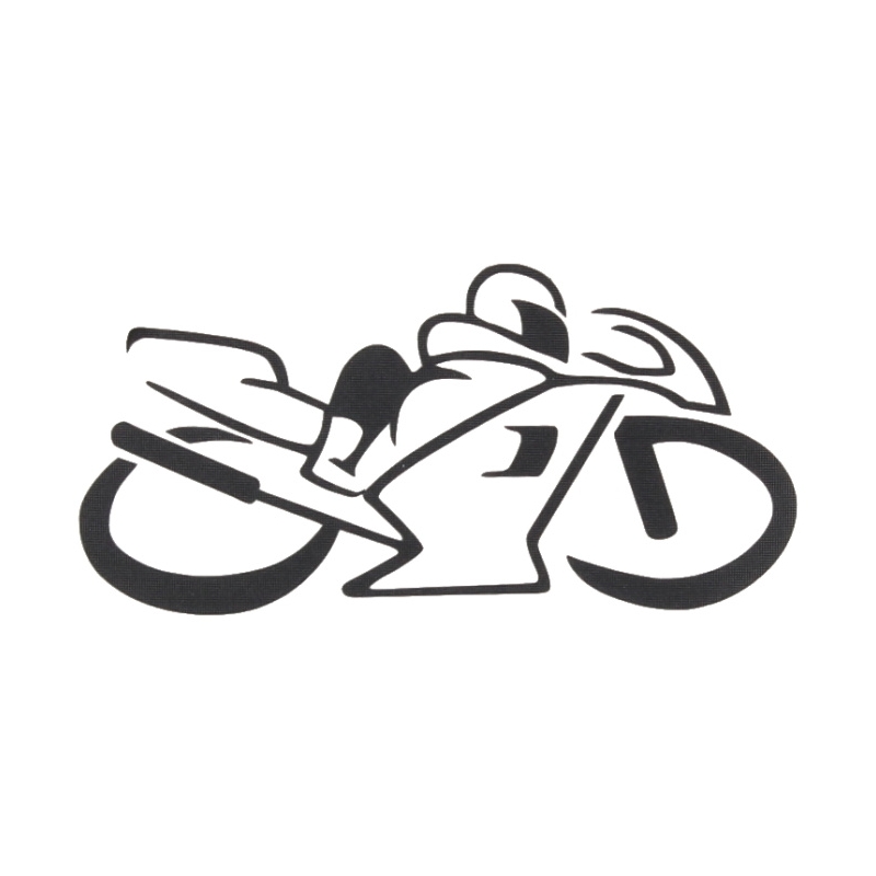 Autocollant silhouette Vélo noir