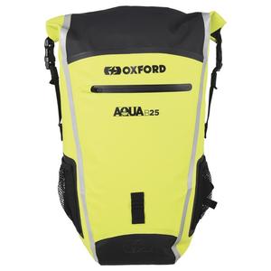 Vodotěsný batoh Oxford Aqua B25 černo-fluo žlutý 25 l 