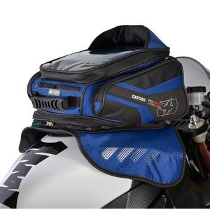 Sacoche pour moto Oxford M30R noir-bleu