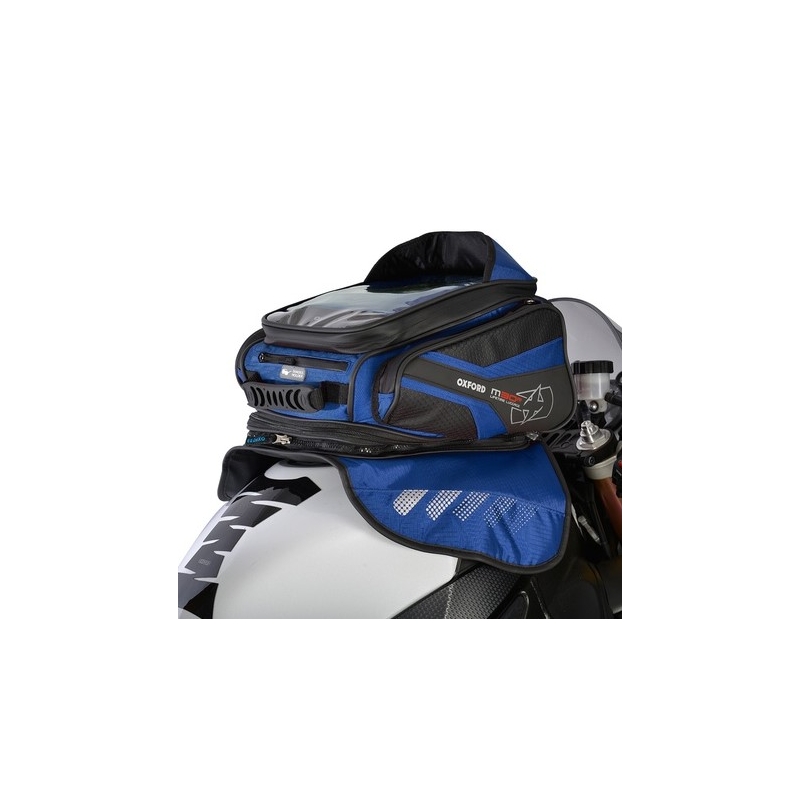 Sacoche pour moto Oxford M30R noir-bleu