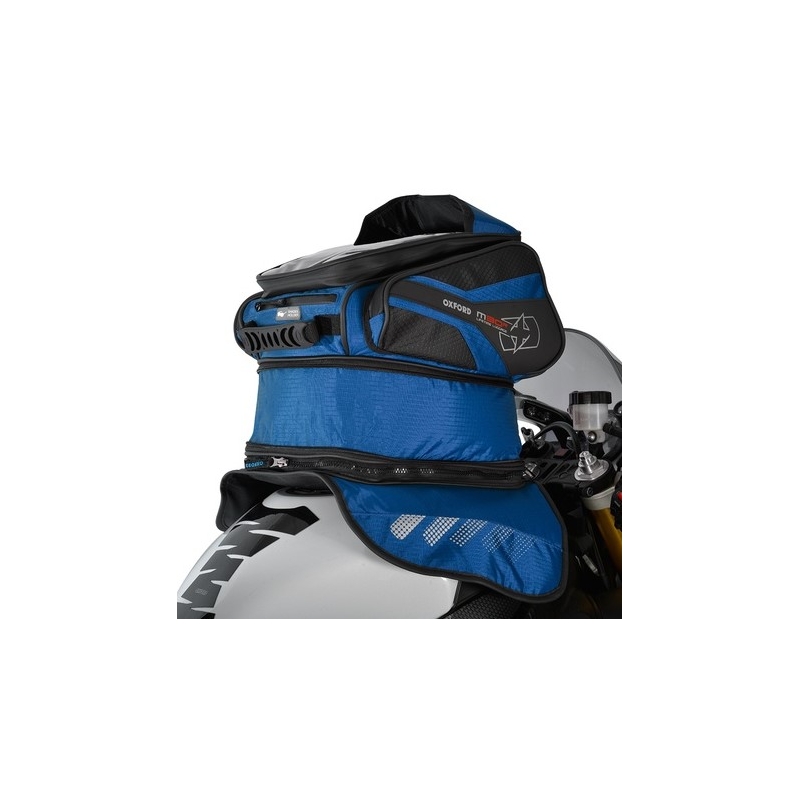 Sacoche pour moto Oxford M30R noir-bleu