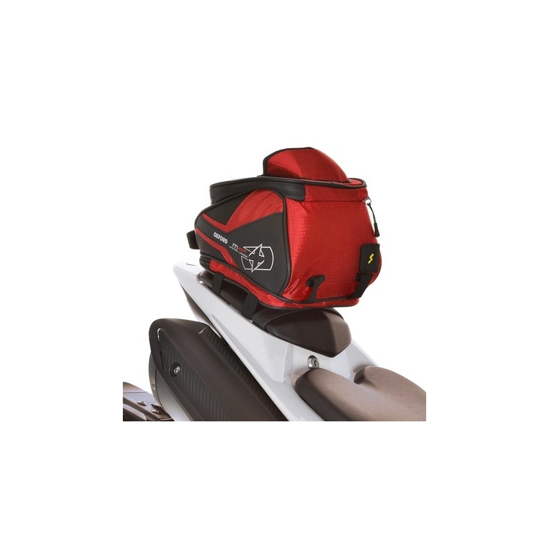 Sacoche et sacoche Oxford M4R Tank 'n' Tailer noir et rouge