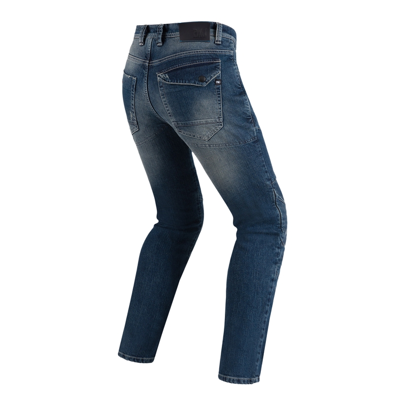 Jeans moto PMJ Vegas bleu soldes