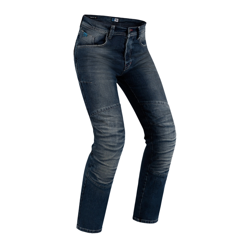 Jeans moto PMJ Vegas bleu foncé soldes