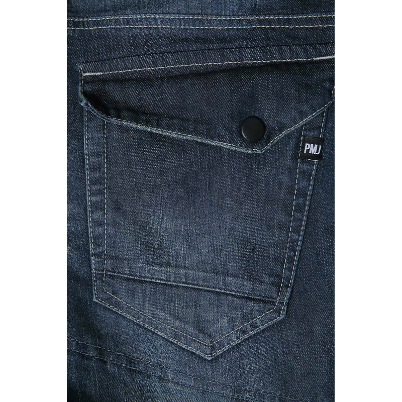 Jeans moto PMJ Vegas bleu foncé soldes
