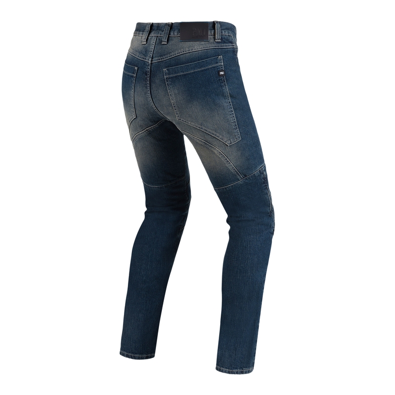 Jeans moto PMJ Dallas bleu soldes