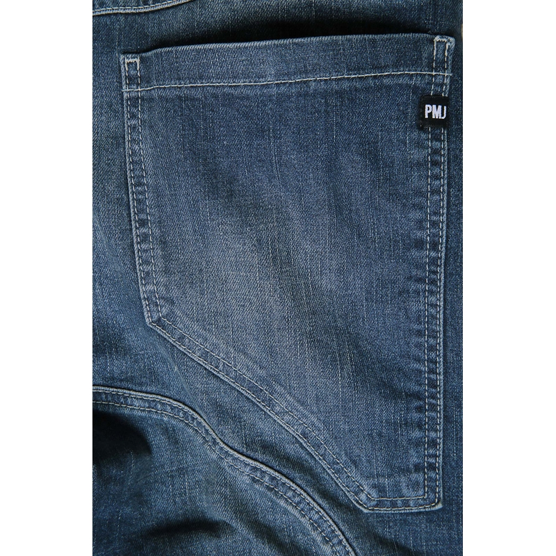 Jeans moto PMJ Dallas bleu soldes