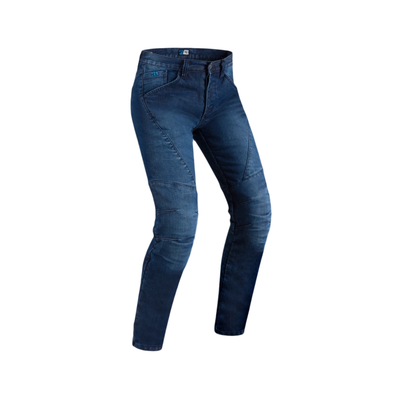 Jeans moto PMJ Titanium bleu soldes