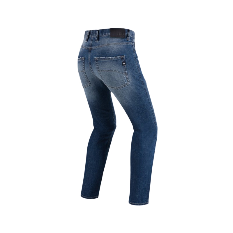 Jean moto bleu PMJ Street soldes