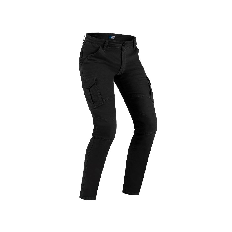 Jeans moto PMJ Santiago noir soldes