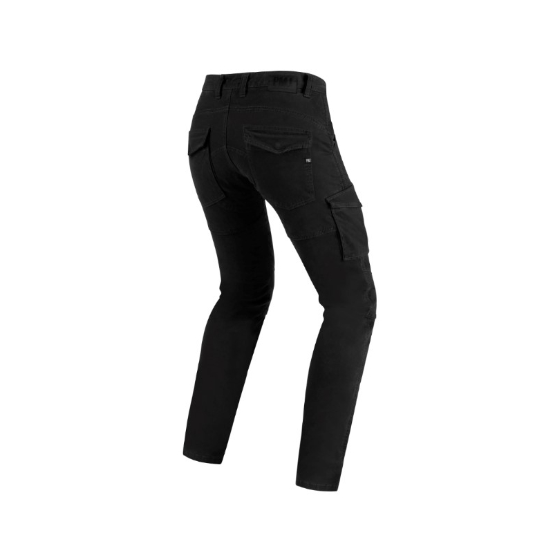 Jeans moto PMJ Santiago noir soldes