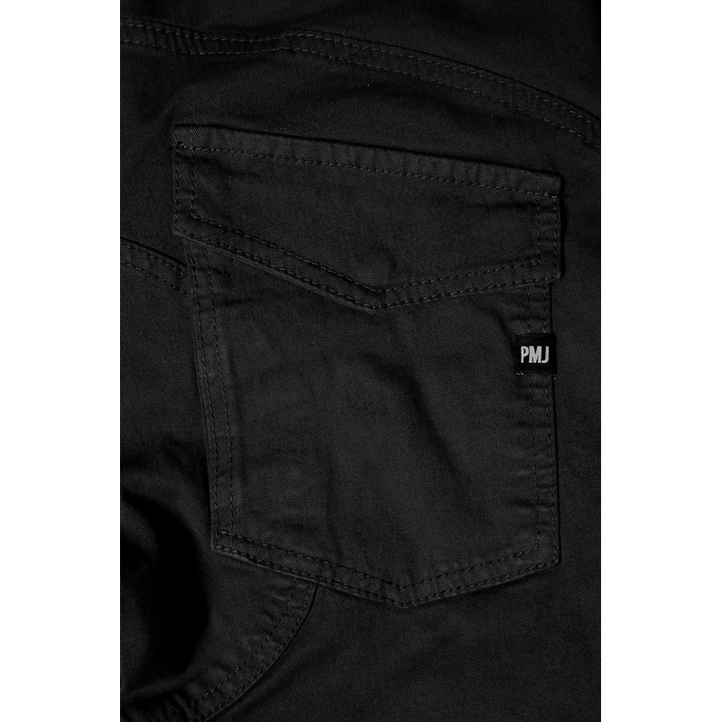 Jeans moto PMJ Santiago noir soldes