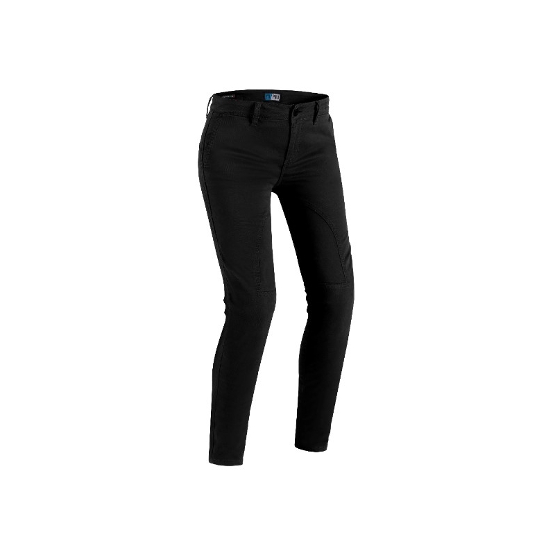 Jeans moto femme PMJ Santiago noir soldes