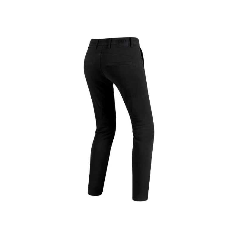 Jeans moto femme PMJ Santiago noir soldes