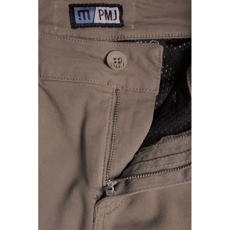 Jeans moto PMJ Santiago marron pour femme soldes
