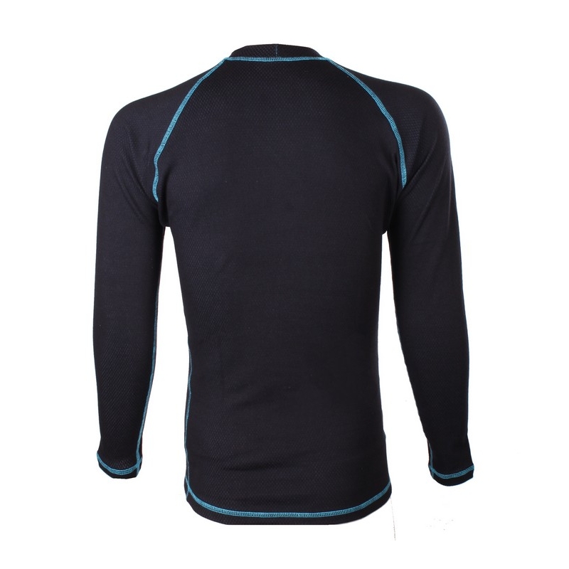 T-shirt thermique RSA Heat noir et bleu à manches longues