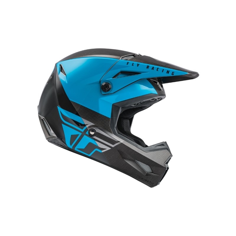 Motokrosová přilba FLY Racing Kinetic Straight modro-šedo-černá