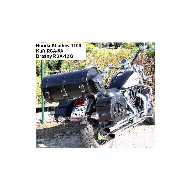 Mallette de moto en cuir Chopper RSA-6B